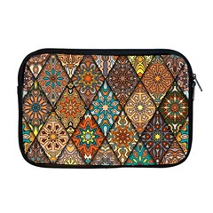 Colorful Vintage Seamless Pattern With Floral Mandala Elements Hand Drawn Background Apple Macbook Pro 17  Zipper Case