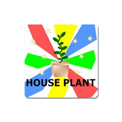 House Plant Square Magnet by okhismakingart