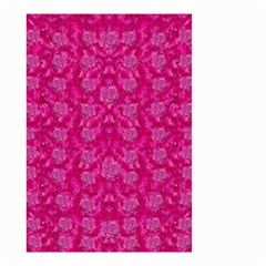 Roses And Roses A Soft Flower Bed Ornate Small Garden Flag (two Sides) by pepitasart