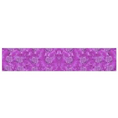 Roses And Roses A Soft  Purple Flower Bed Ornate Small Flano Scarf by pepitasart