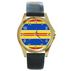 Design 569 Round Gold Metal Watch by impacteesstreetweareight