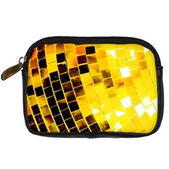 Golden Disco Ball Digital Camera Leather Case by essentialimage