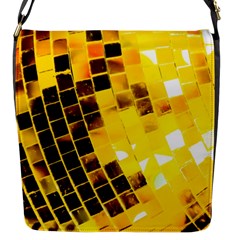 Golden Disco Ball Flap Closure Messenger Bag (s) by essentialimage