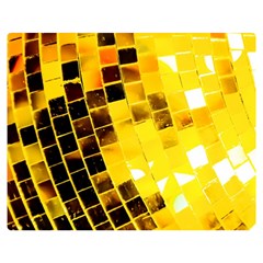 Golden Disco Ball Double Sided Flano Blanket (medium)  by essentialimage