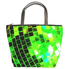 Green Disco Ball Bucket Bag by essentialimage