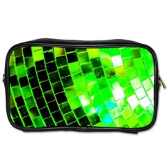 Green Disco Ball Toiletries Bag (one Side) by essentialimage