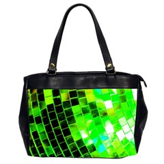 Green Disco Ball Oversize Office Handbag (2 Sides) by essentialimage