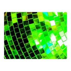 Green Disco Ball Double Sided Flano Blanket (mini)  by essentialimage