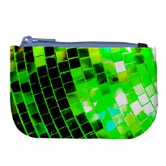 Green Disco Ball Large Coin Purse