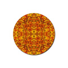 New Arrivals-b-6 Rubber Round Coaster (4 Pack)  by ArtworkByPatrick