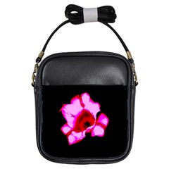 Pink And Red Tulip Girls Sling Bag by okhismakingart