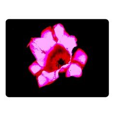 Pink And Red Tulip Fleece Blanket (small) by okhismakingart