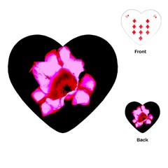 Pink And Red Tulip Playing Cards Single Design (heart) by okhismakingart