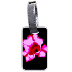 Pink And Red Tulip Luggage Tag (one Side) by okhismakingart