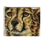 Cheetah Cosmetic Bag (XL) Front