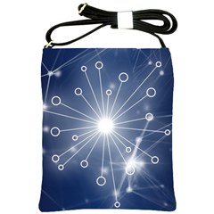 Network Technology Connection Shoulder Sling Bag
