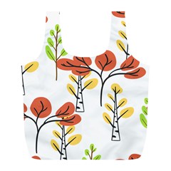 Tree Autumn Forest Landscape Full Print Recycle Bag (l) by Mariart