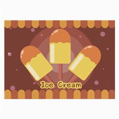 Cream Sweet Icecream Large Glasses Cloth by Bajindul