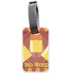 Cream Sweet Icecream Luggage Tag (two Sides) by Bajindul