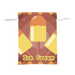 Cream Sweet Icecream Lightweight Drawstring Pouch (m) by Bajindul