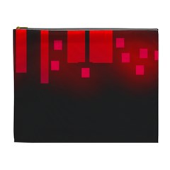 Light Neon City Buildings Sky Red Cosmetic Bag (xl) by HermanTelo