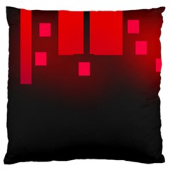 Light Neon City Buildings Sky Red Large Flano Cushion Case (one Side)