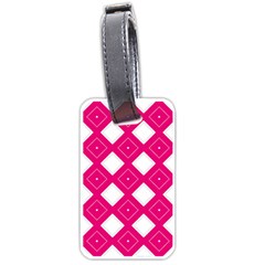 Backgrounds Pink Luggage Tag (one Side)