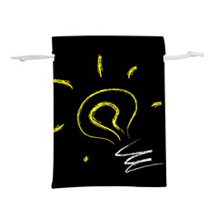 Bulb Light Idea Electricity Lightweight Drawstring Pouch (m) by HermanTelo