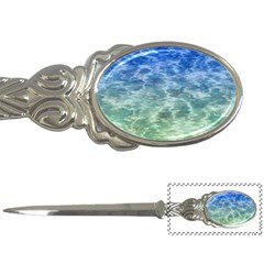 Water Blue Transparent Crystal Letter Opener by HermanTelo