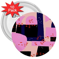 Vibrant Tropical Dot Patterns 3  Buttons (10 pack) 