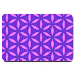 Pattern Texture Backgrounds Purple Large Doormat  by HermanTelo