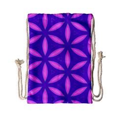 Pattern Texture Backgrounds Purple Drawstring Bag (small)