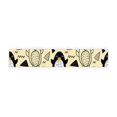 Hand Drawn Penguin Doodle Pattern Flano Scarf (mini) by Vaneshart