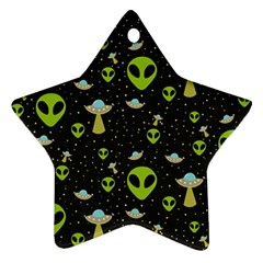 Alien Ufo Pattern Ornament (Star)