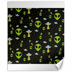 Alien Ufo Pattern Canvas 16  x 20 