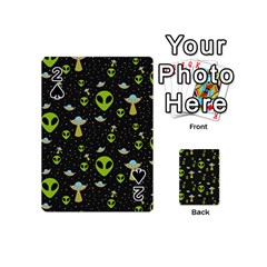 Alien Ufo Pattern Playing Cards 54 Designs (Mini)