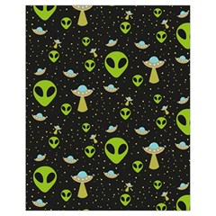 Alien Ufo Pattern Drawstring Bag (Small)