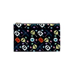 Halloween Candy Pattern Vector Cosmetic Bag (small)