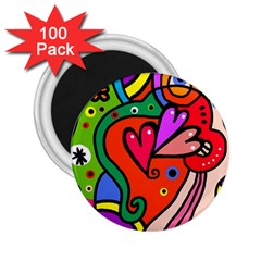 Seamless Doodle 2 25  Magnets (100 Pack)  by Vaneshart