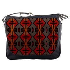 Seamless Digitally Created Tilable Abstract Pattern Messenger Bag by Vaneshart