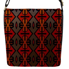 Seamless Digitally Created Tilable Abstract Pattern Flap Closure Messenger Bag (s) by Vaneshart