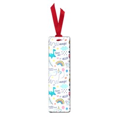 Colorful Doodle Animals Words Pattern Small Book Marks