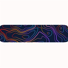 Topographic Colorful Contour Illustration Background Large Bar Mats by Vaneshart