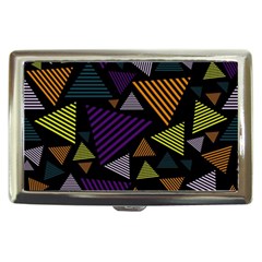 Abstract Pattern Design Various Striped Triangles Decoration Cigarette Money Case by Vaneshart