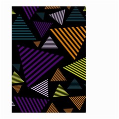Abstract Pattern Design Various Striped Triangles Decoration Small Garden Flag (two Sides) by Vaneshart