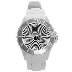 Circles 2 Round Plastic Sport Watch (l) by impacteesstreetweareight