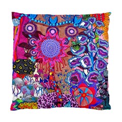 Red Flower Abstract  Standard Cushion Case (two Sides) by okhismakingart