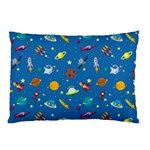 Space Rocket Solar System Pattern Pillow Case (Two Sides) Back