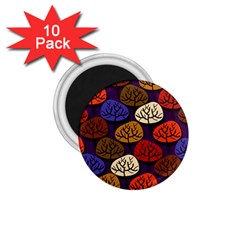 Tree Pattern Background 1 75  Magnets (10 Pack) 