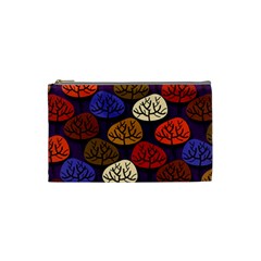 Tree Pattern Background Cosmetic Bag (small) by Vaneshart